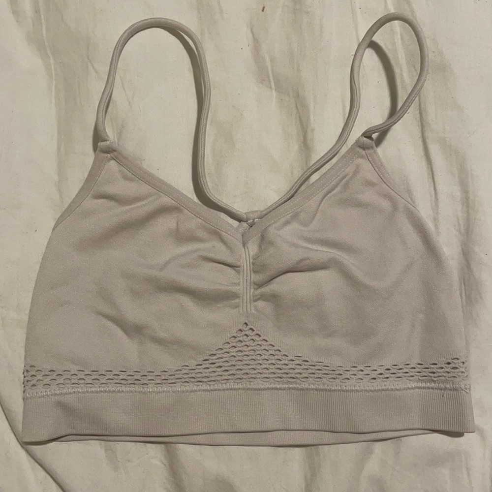 White sports bra